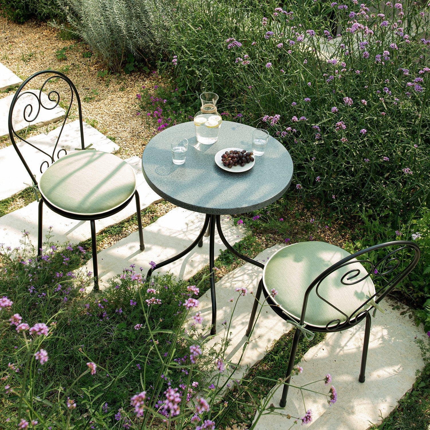 Haymes Metal Indoor and Outdoor Bistro Set, Reseda Green