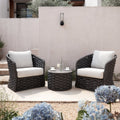 Positano Wide Rope Bistro Set, Grey