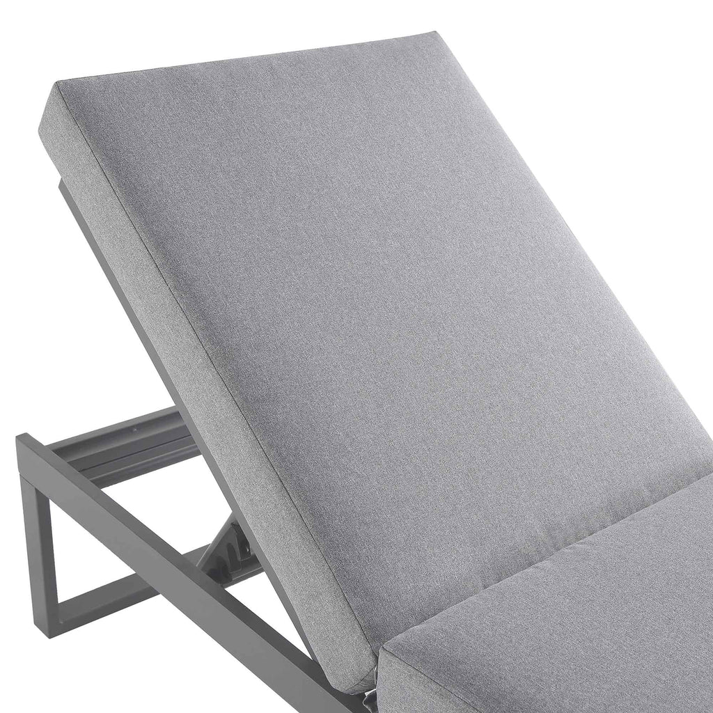 Albany Aluminium Sun Lounger and Side Table Set, Grey