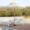 Albany Aluminium Sun Lounger, White