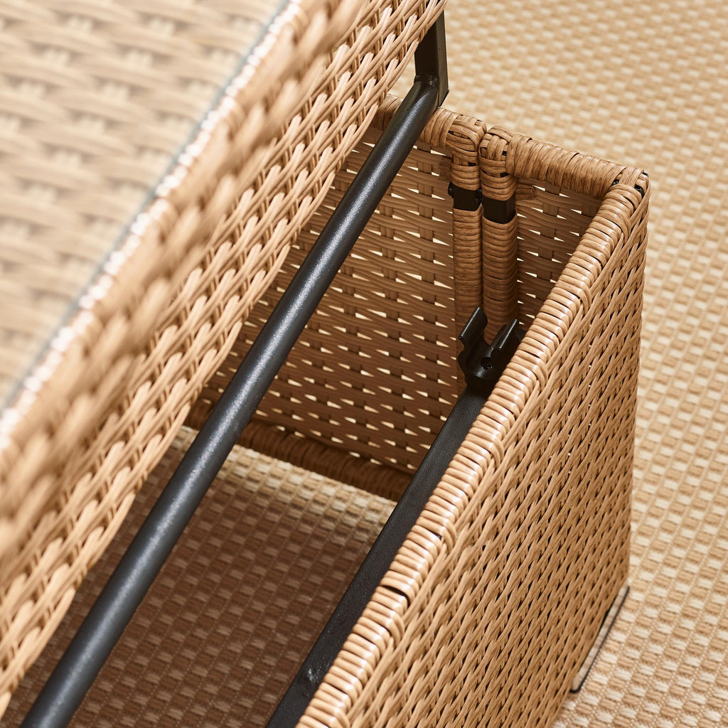 Orlando Beige Rattan Rising Garden Coffee to Dining Table