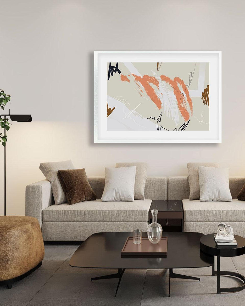 Organic Marks Art Print