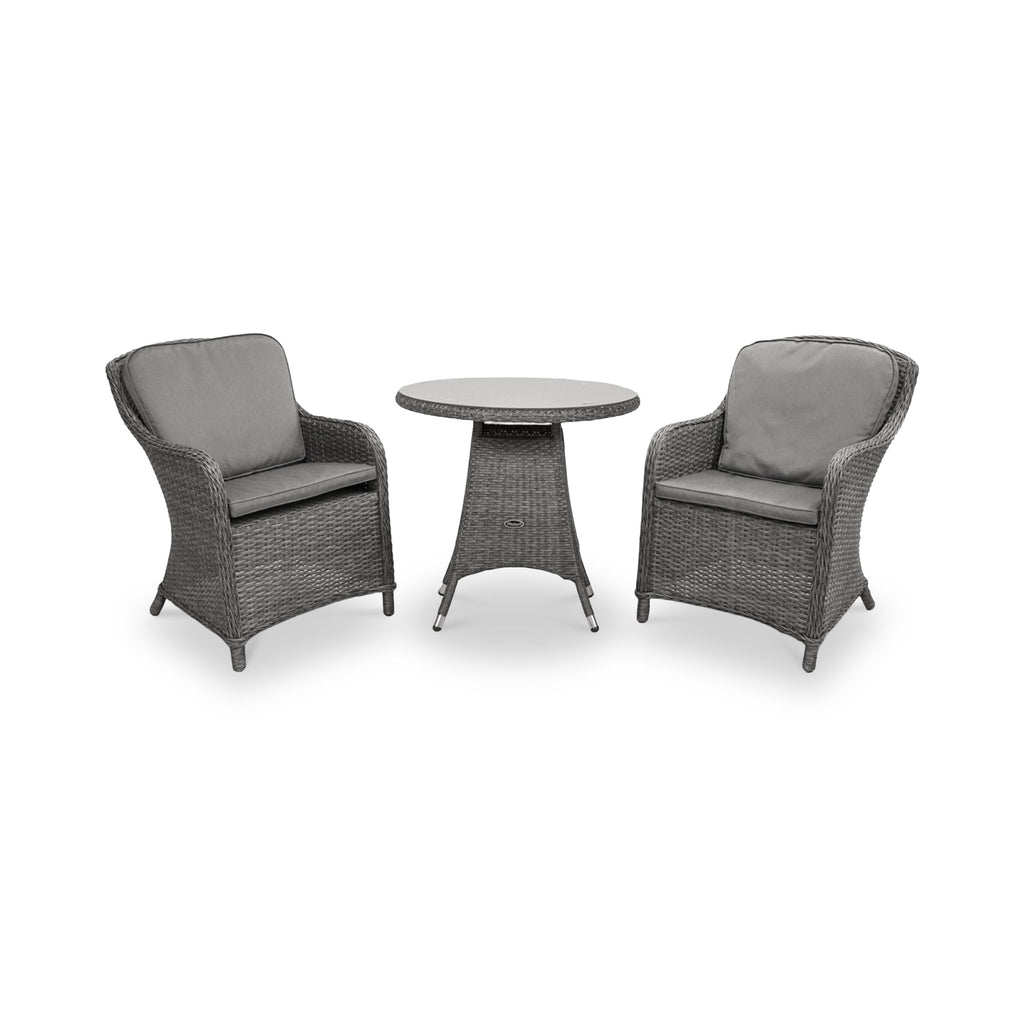 Paris 2 Seat Lux Rattan Bistro Set