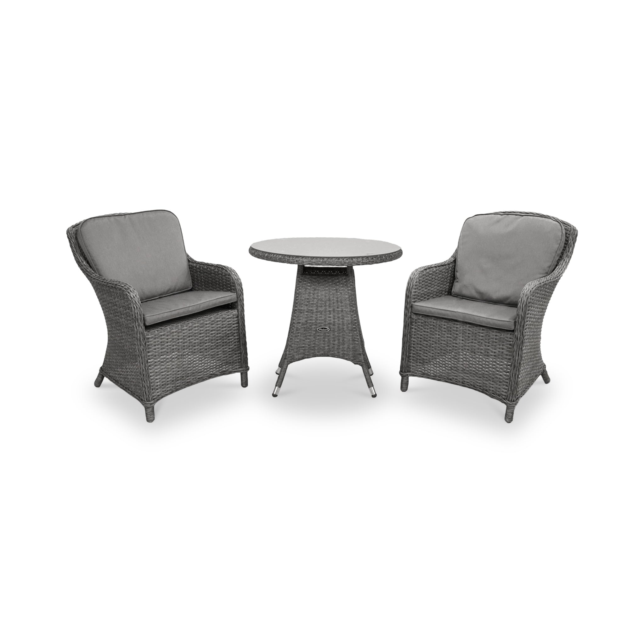 Paris 2 Seat Lux Rattan Bistro Set