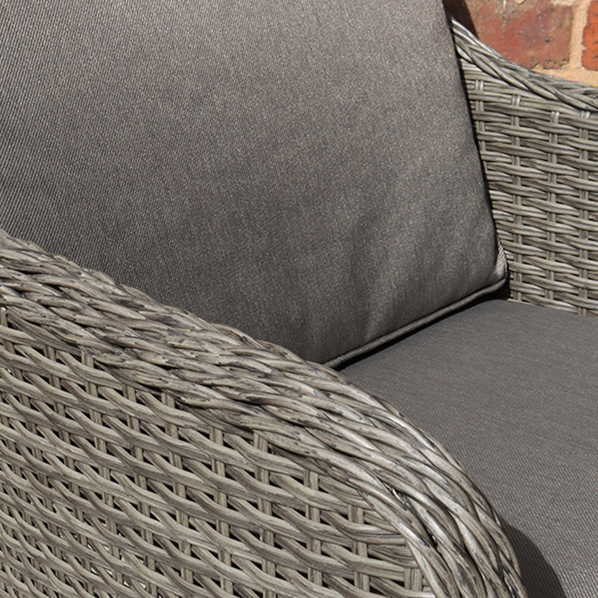 Paris 2 Seat Lux Rattan Bistro Set