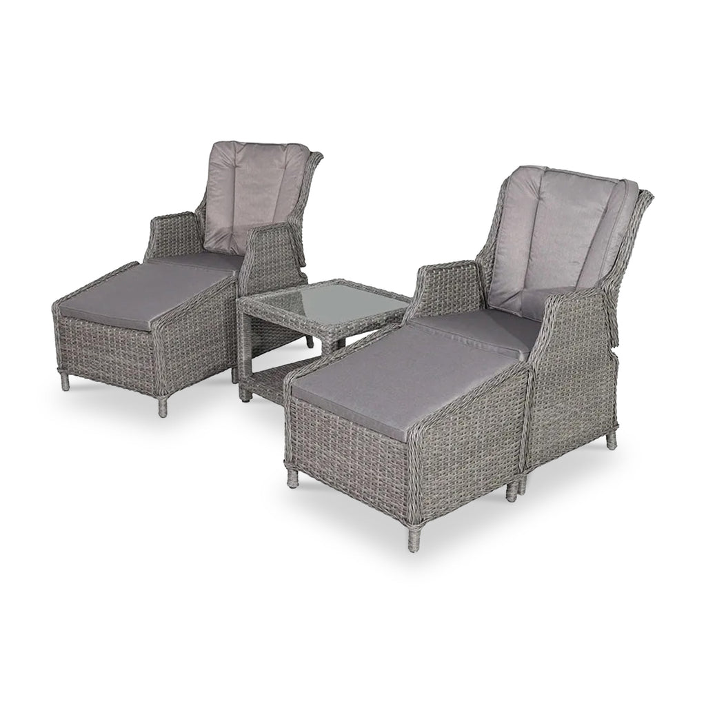 Paris 2 Seater High Back Recliner Comfort Companion Set