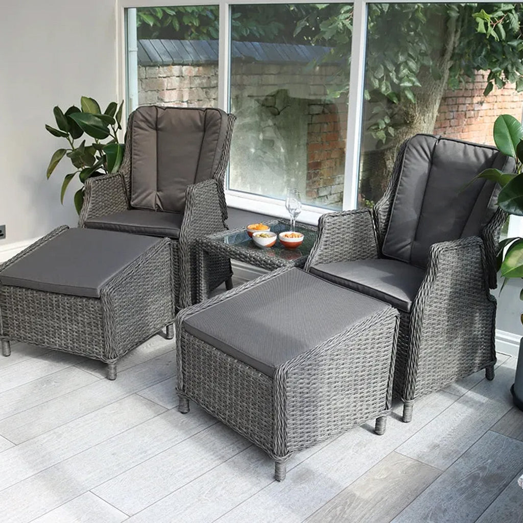 Paris 2 Seater High Back Recliner Comfort Companion Set