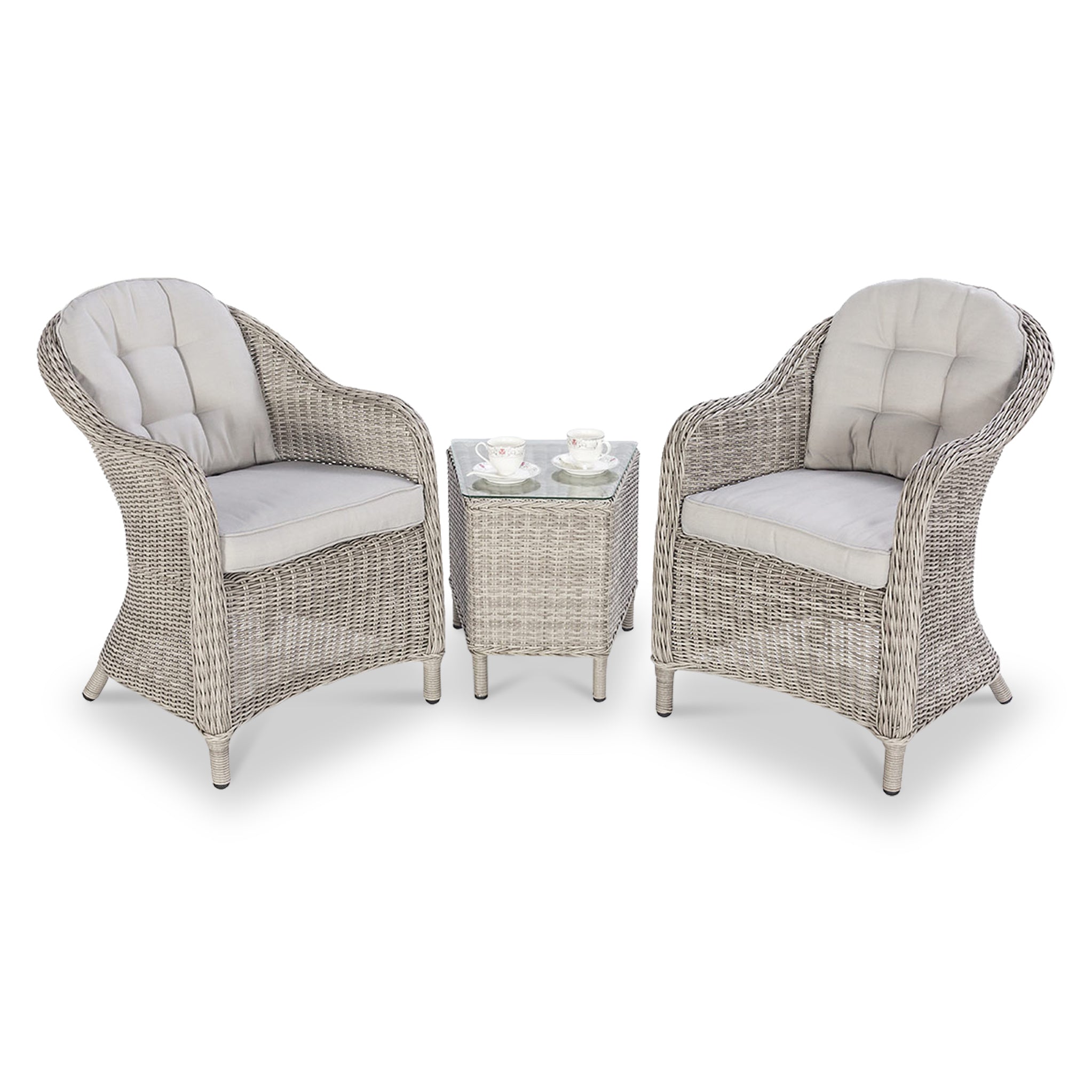 Maze Oxford 3 Piece Rattan Bistro Set