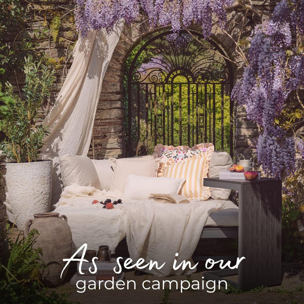 Riviera Grey Metal Modular 4 Seat Corner Garden Sofa Day Bed