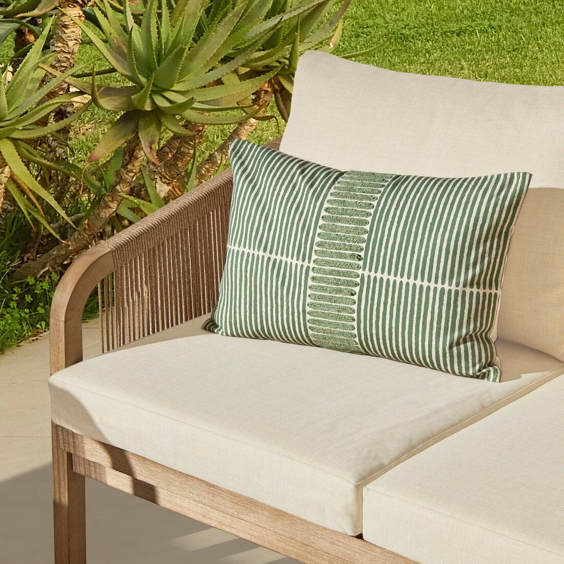 Shiro Wooden Garden Set with 3 Seater Sofa - 2 Shiro Armchairs & Nala Coffee Table