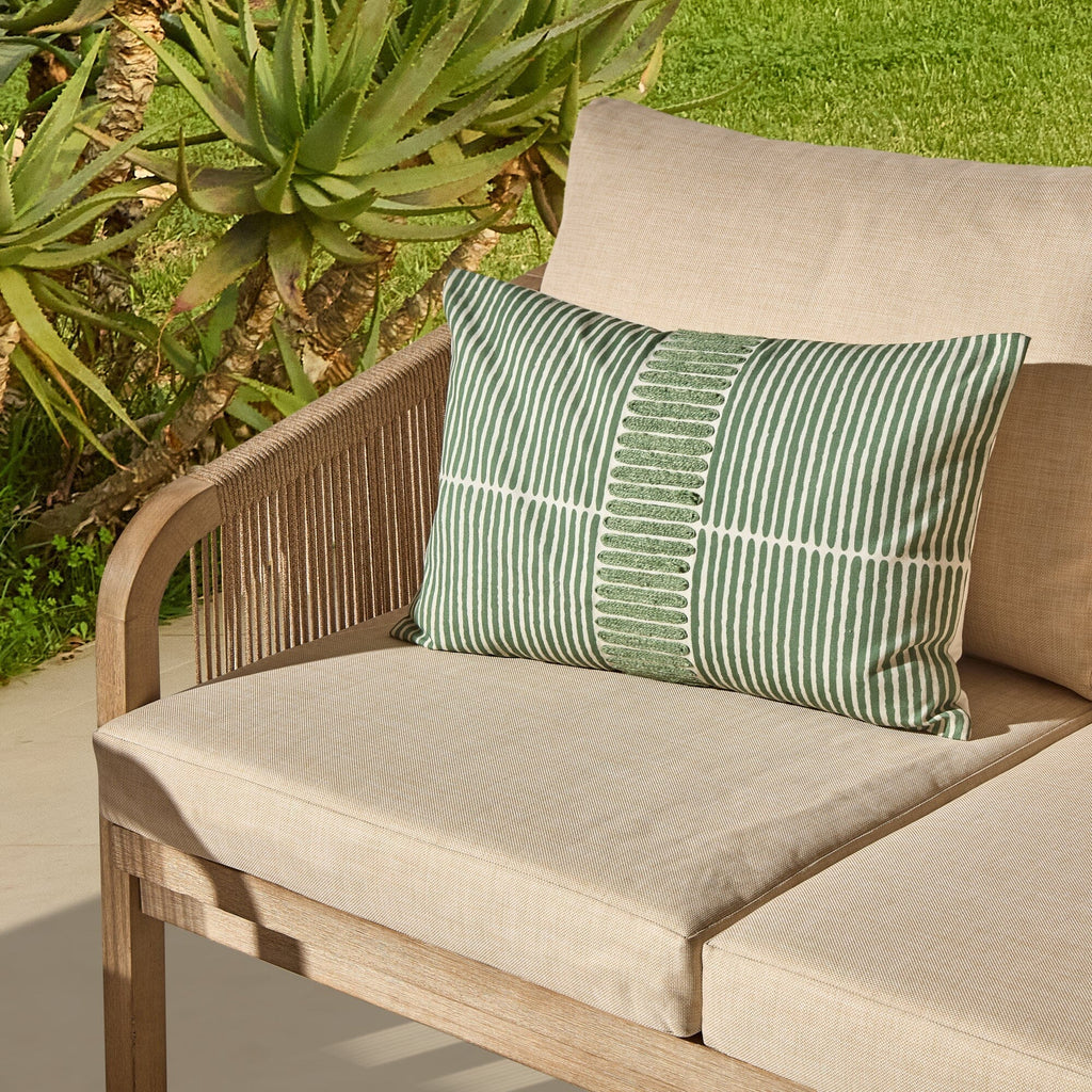 Shiro Wooden Garden Set with 3 Seater Sofa - 2 Shiro Sand Armchairs - Willow Coffee & Side Table