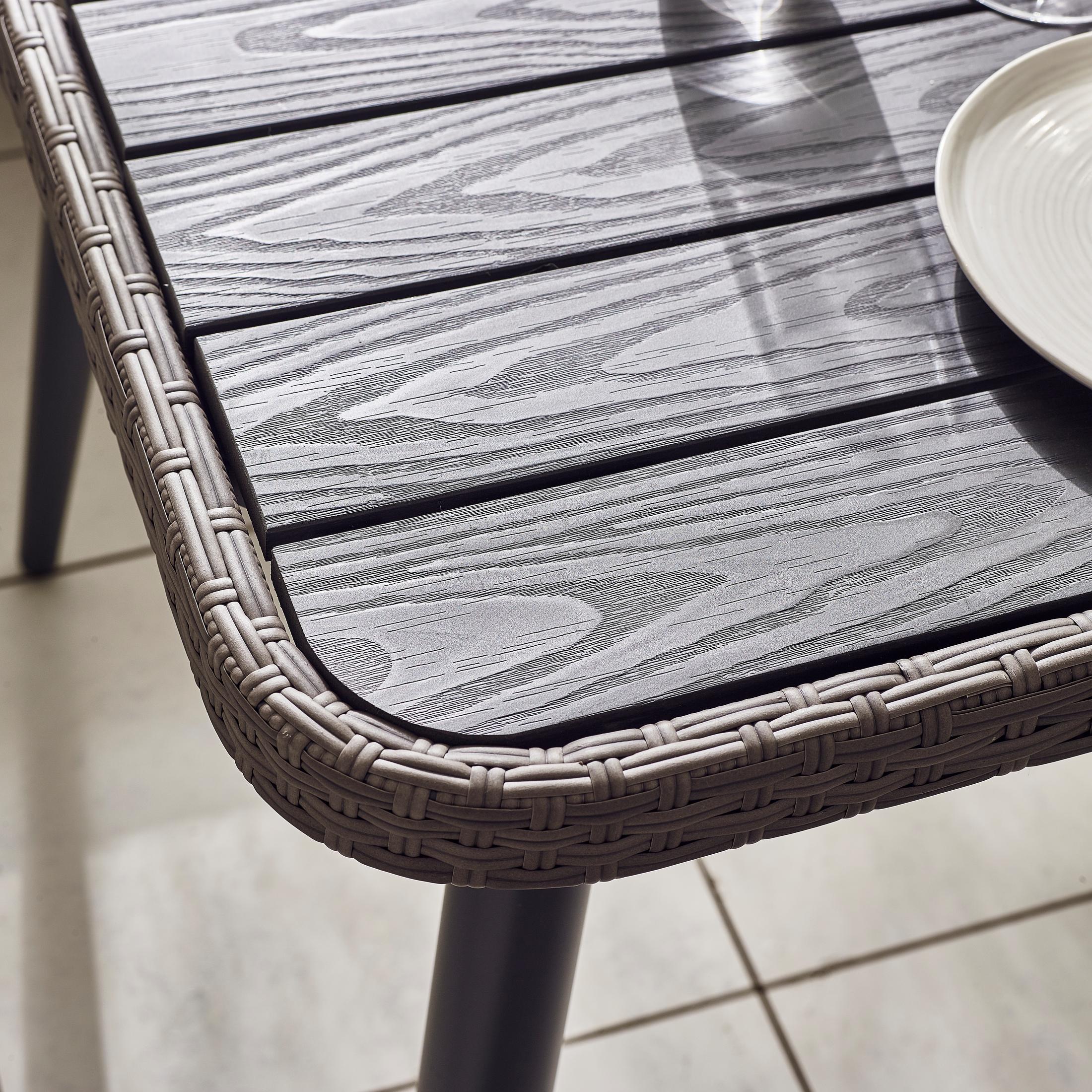 Seychelles Grey Rattan 9 Seat Corner Sofa Garden Dining Set