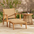 Stanley All-weather Wicker | Lounge Chair & Table