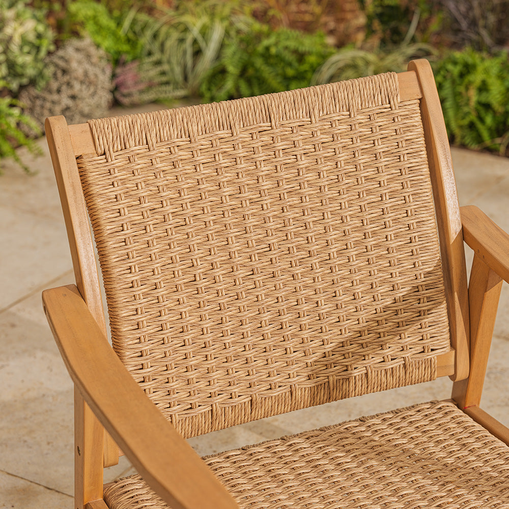 Stanley All-weather Wicker | Lounge Chair & Table