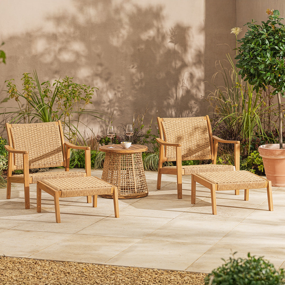 Stanley All-weather Wicker | Lounge Chair & Table