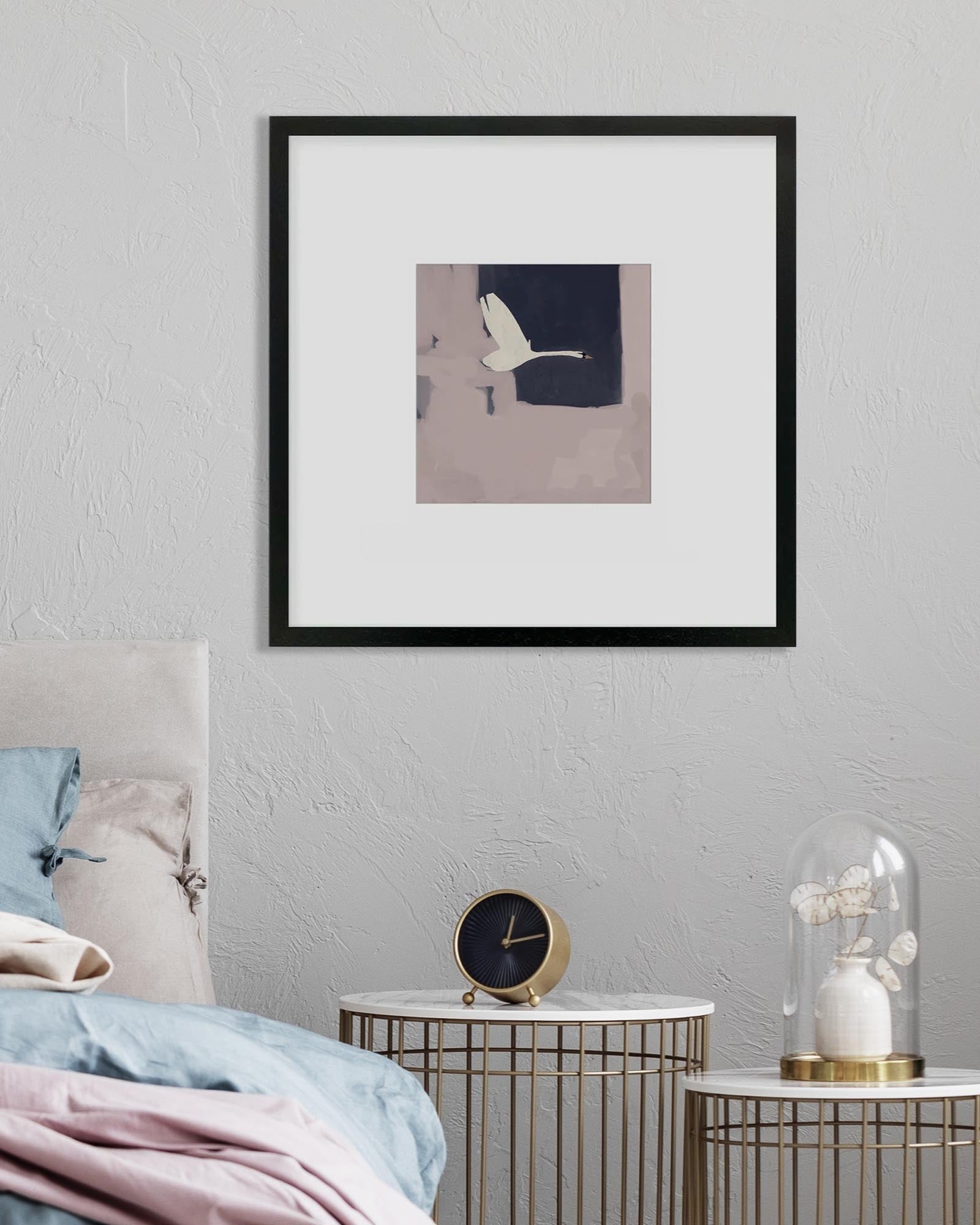 Swan In Flight Art Print