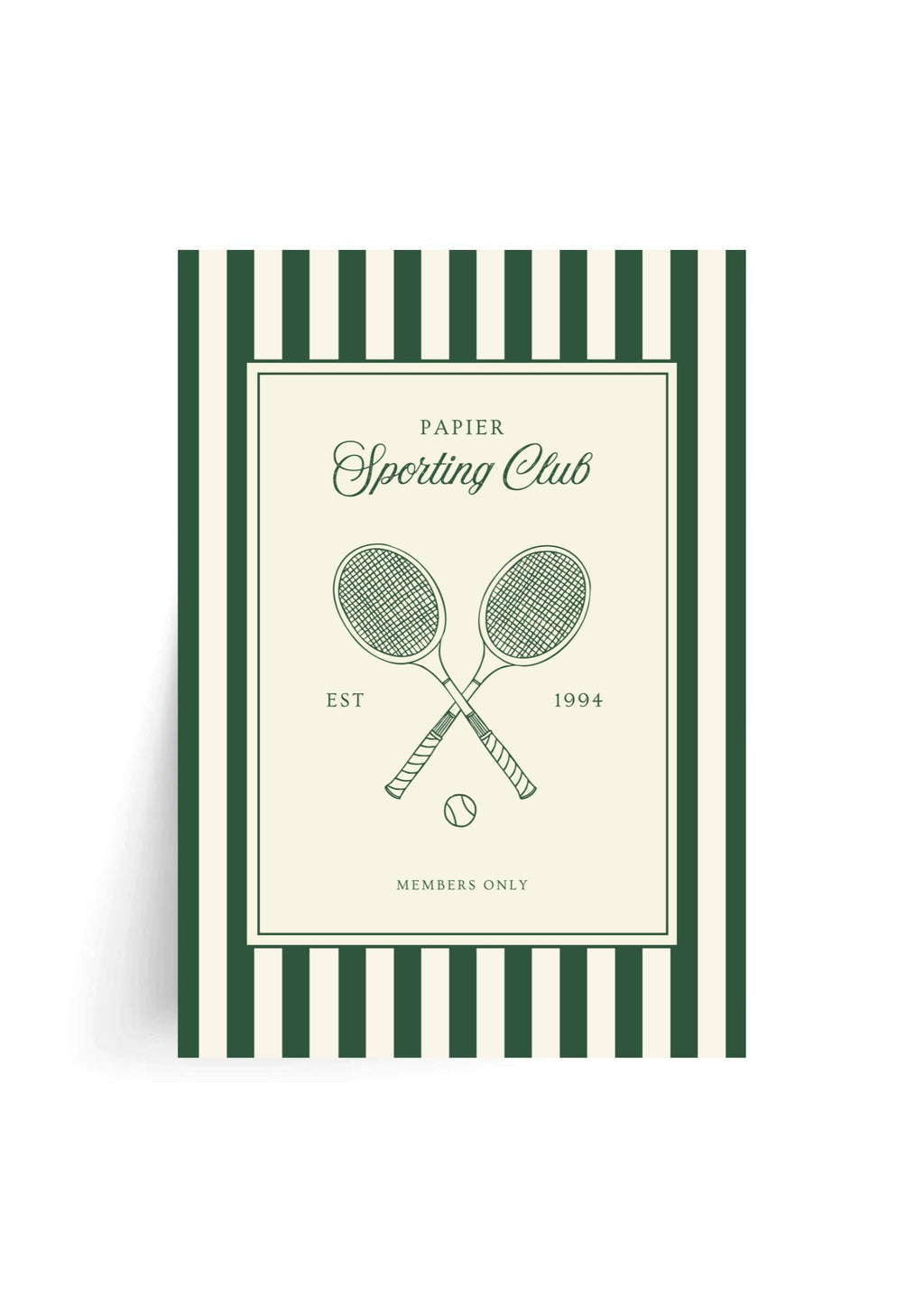 Sporting Club Tennis Print