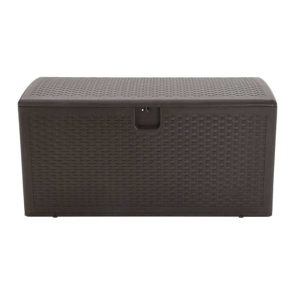 127cm W Rattan Garden Storage Outdoor Deck Box