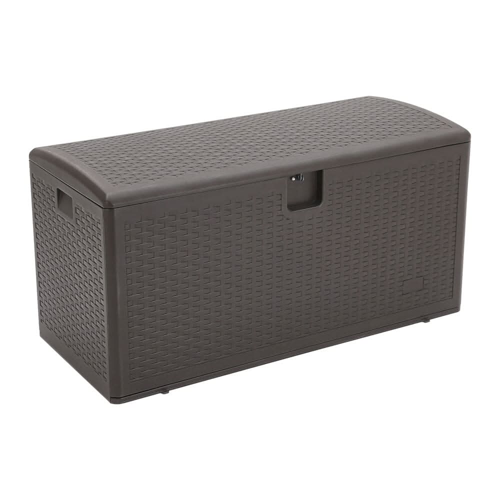 127cm W Rattan Garden Storage Outdoor Deck Box