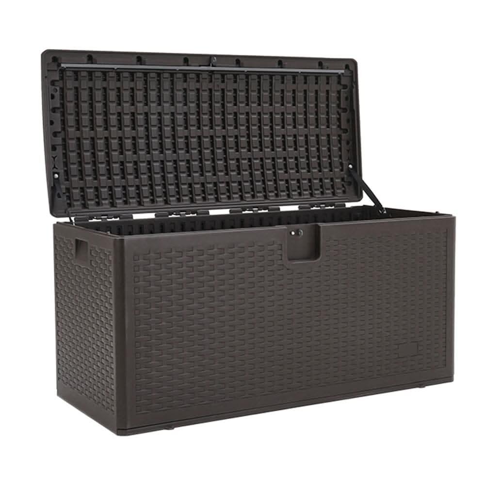 127cm W Rattan Garden Storage Outdoor Deck Box