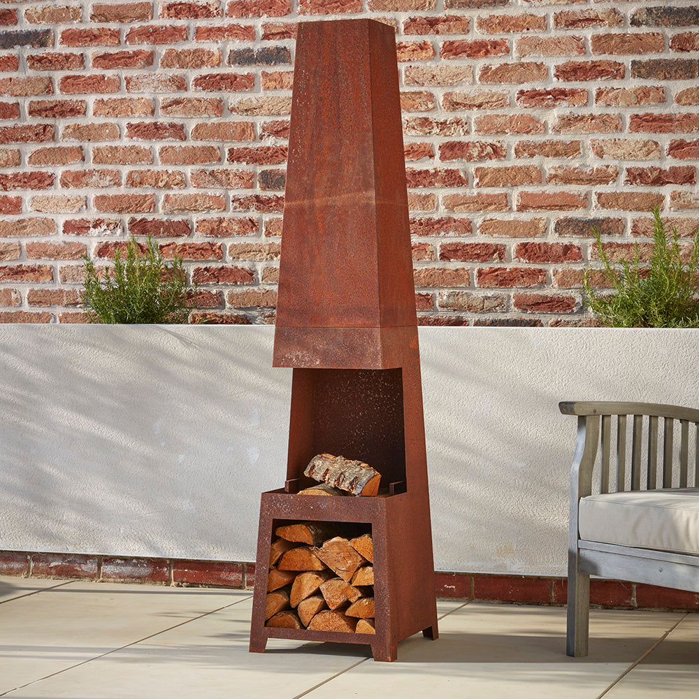 Wakehurst Tall Log Storage | Chiminea