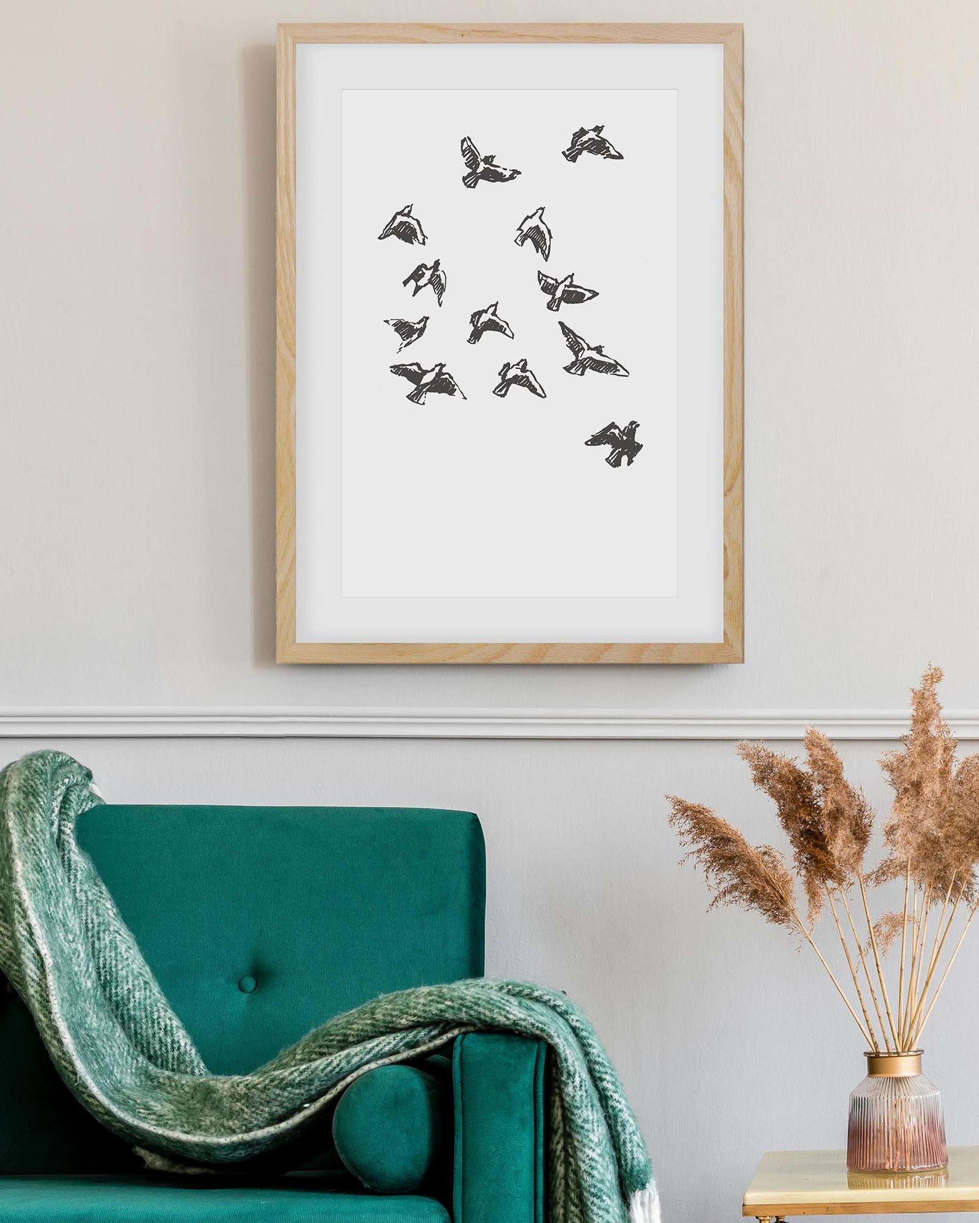 Watercolour Birds 2 Art Print