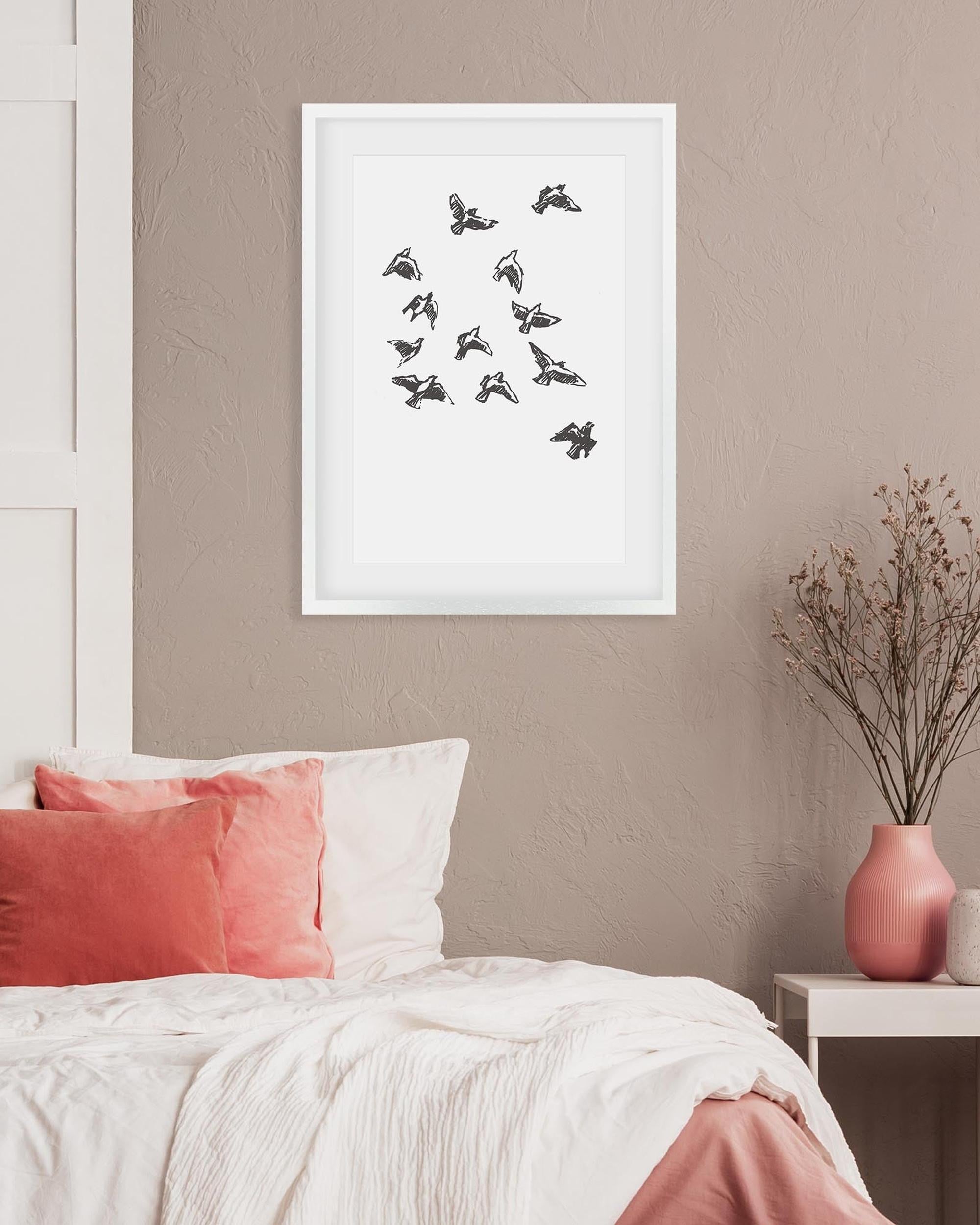 Watercolour Birds 2 Art Print