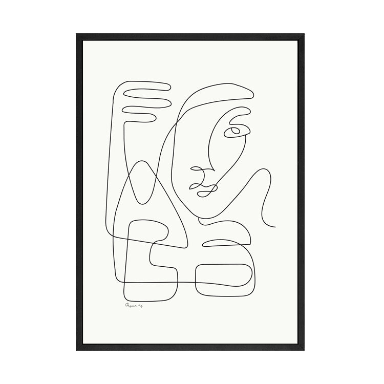 ABSTRACT FACES PRINT