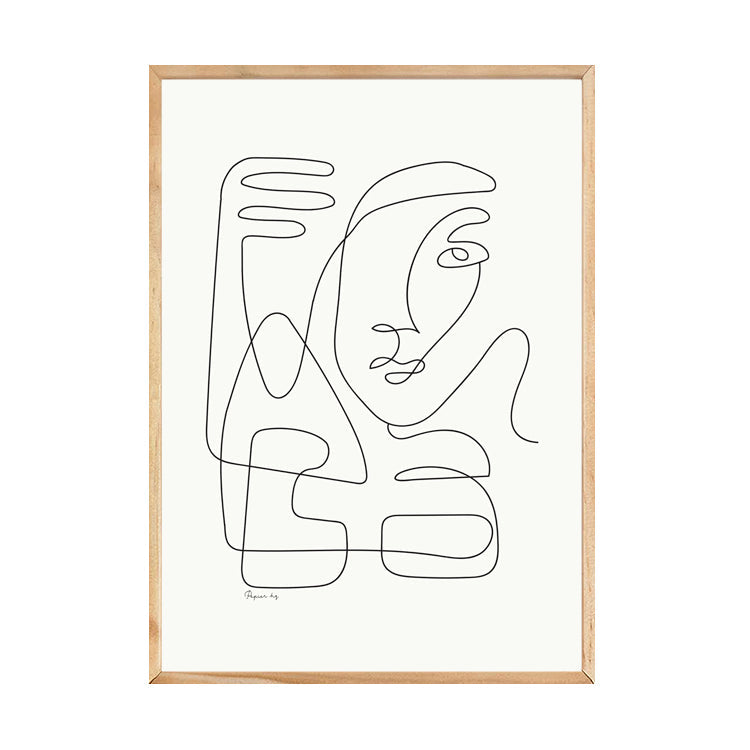ABSTRACT FACES PRINT