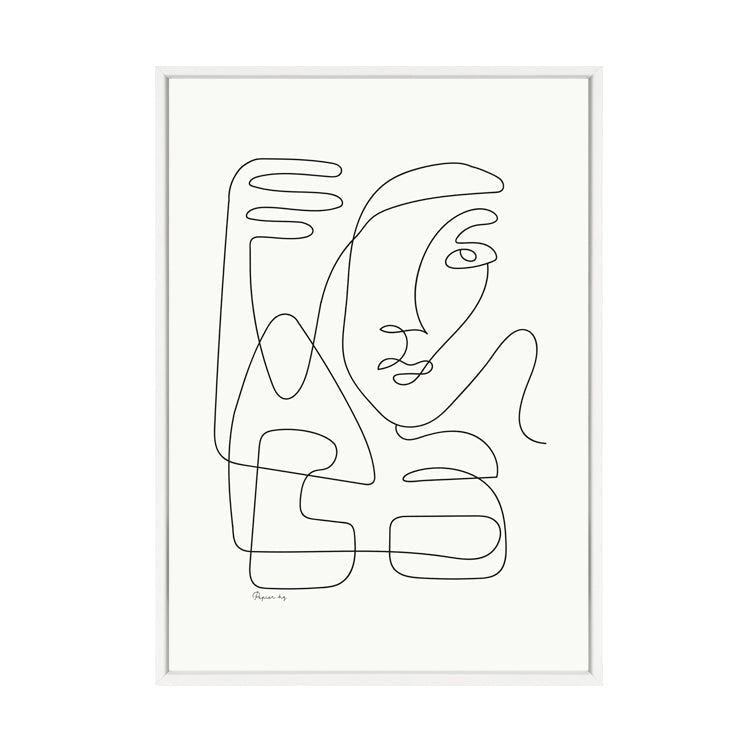 ABSTRACT FACES PRINT