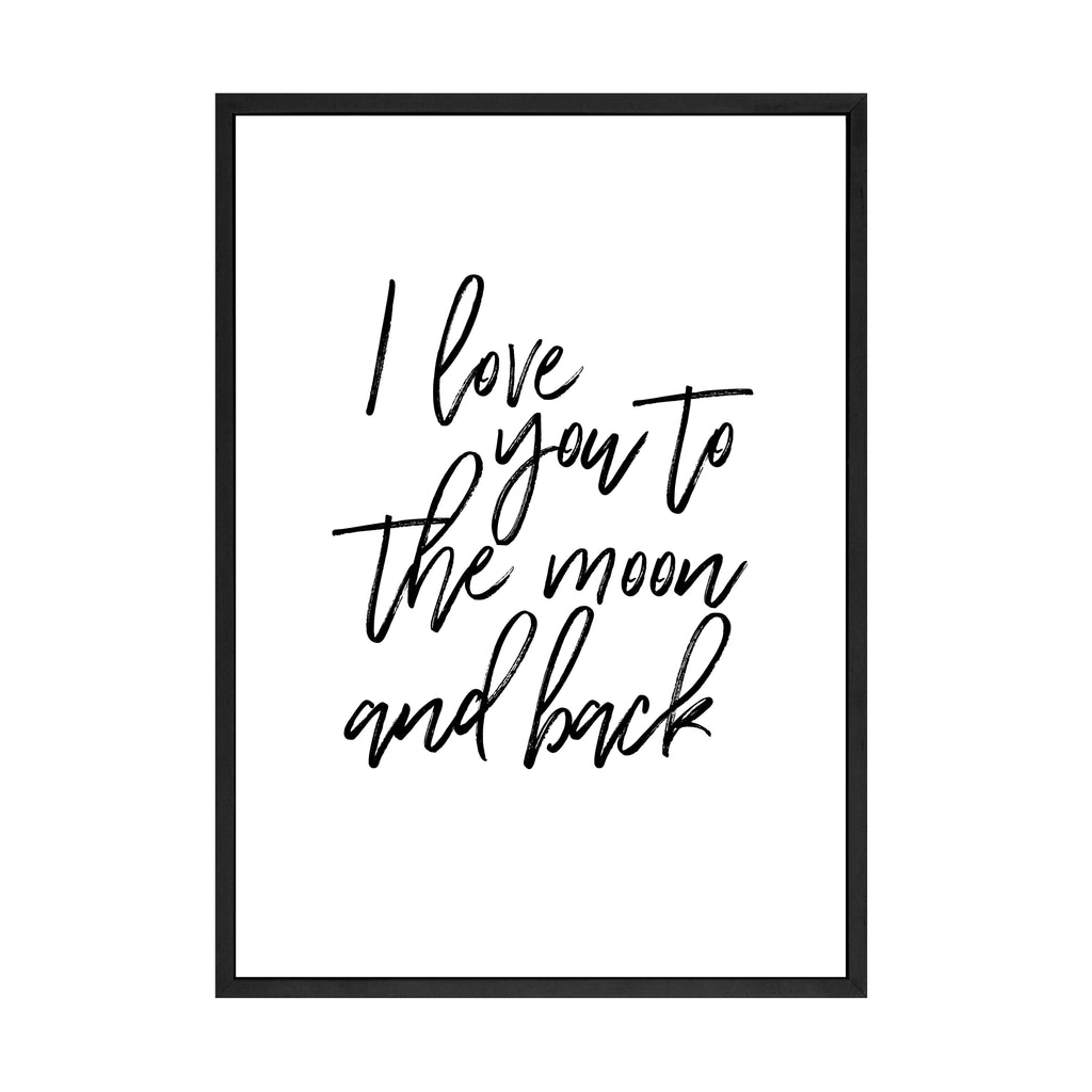 I LOVE YOU TO THE MOON PRINT