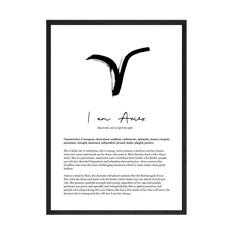 ARIES STAR SIGN PRINT
