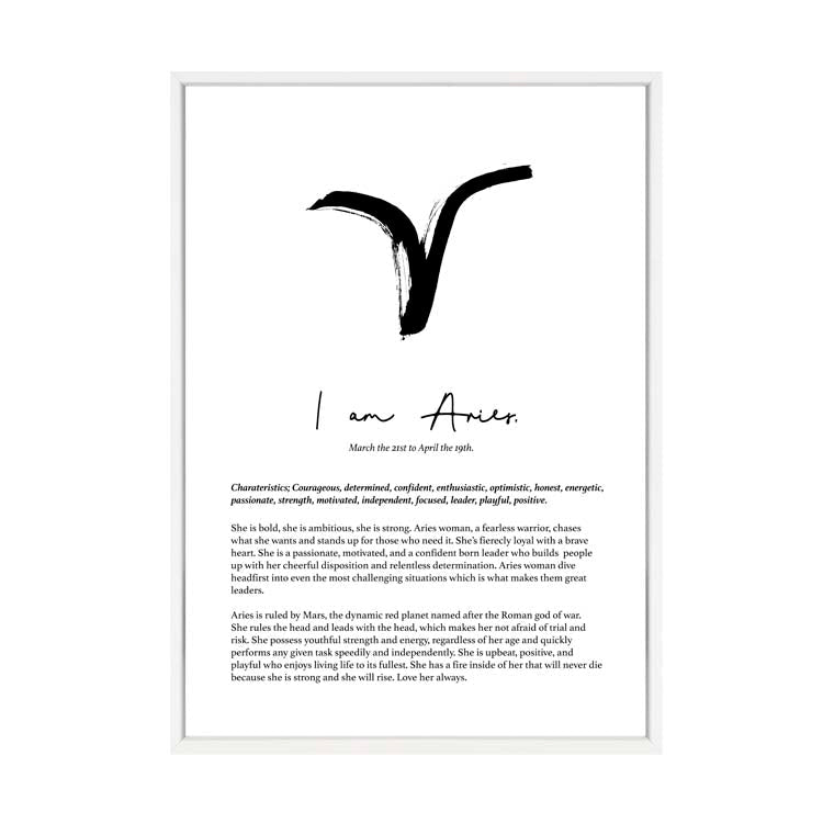 ARIES STAR SIGN PRINT