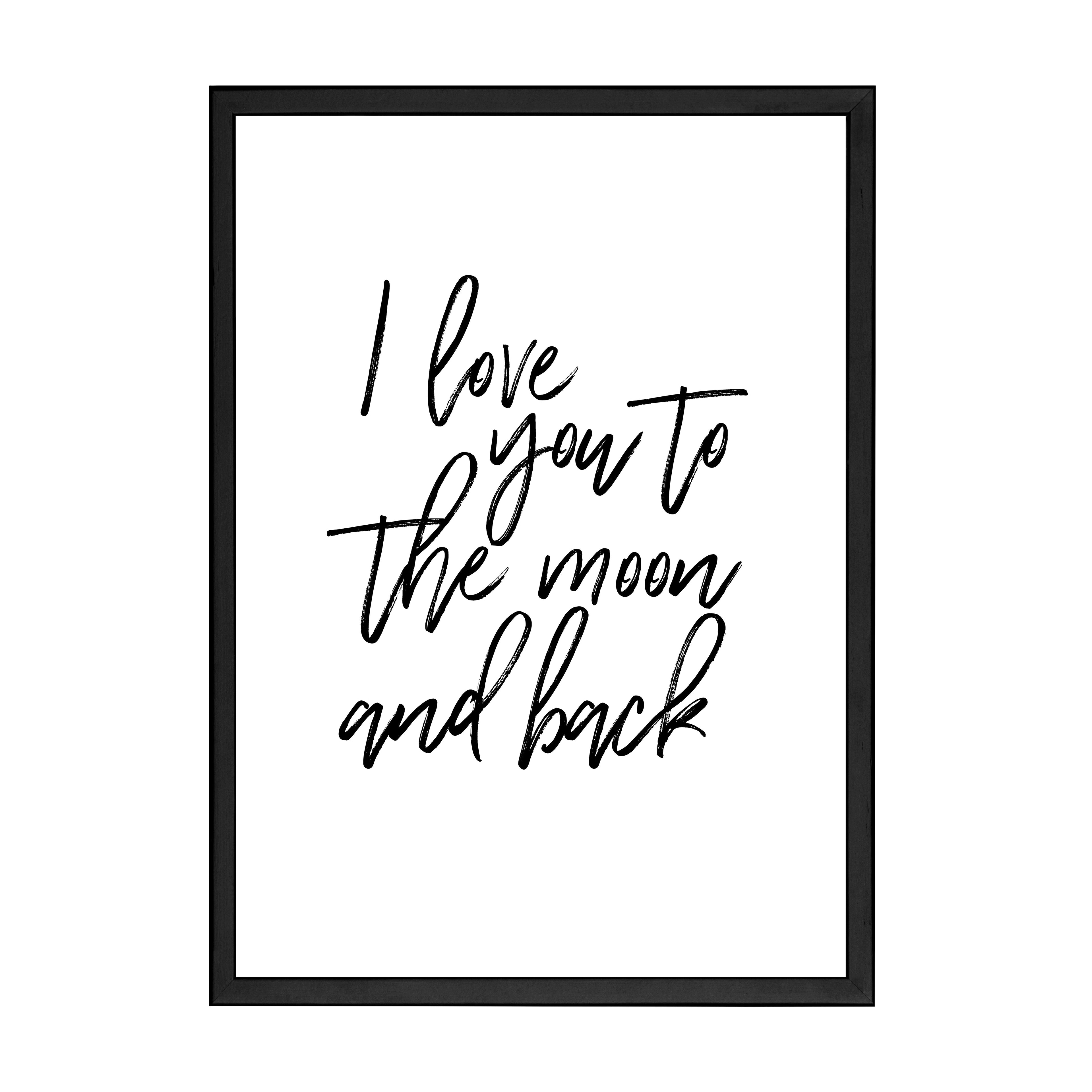 I LOVE YOU TO THE MOON PRINT