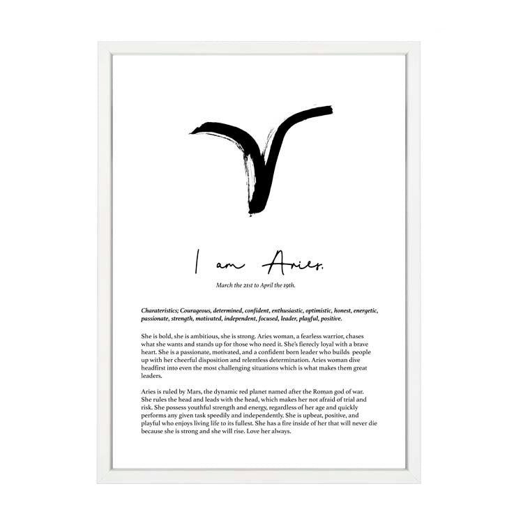 ARIES STAR SIGN PRINT