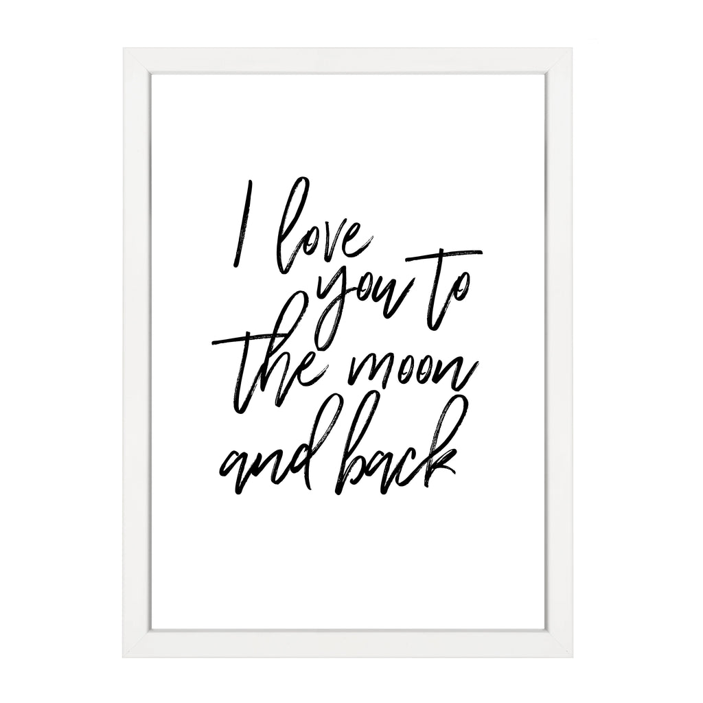 I LOVE YOU TO THE MOON PRINT