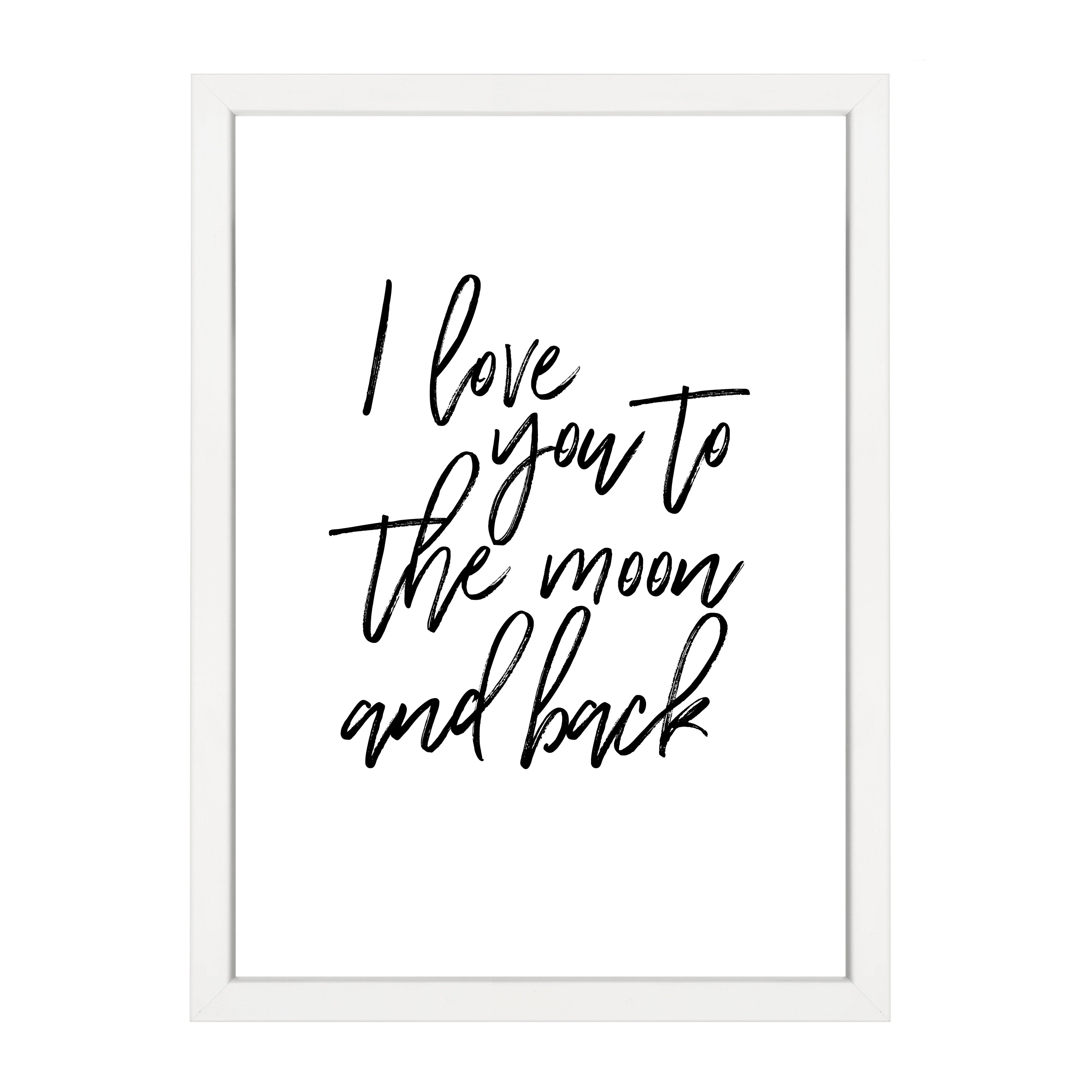 I LOVE YOU TO THE MOON PRINT