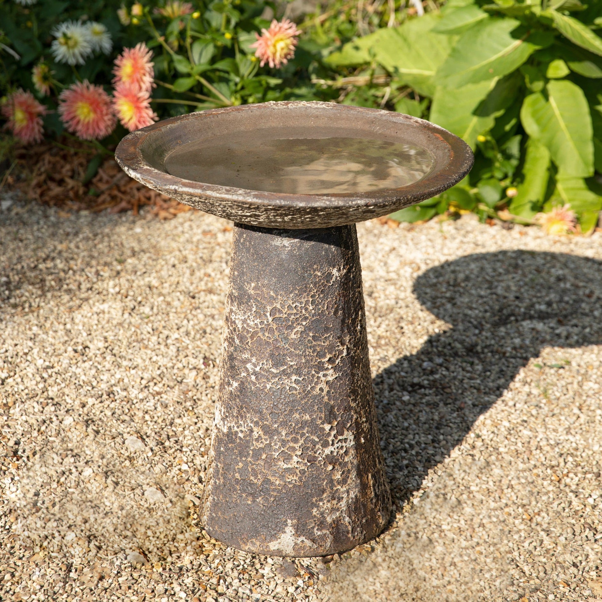 Ancient Stone Salt Glaze | Bird Bath