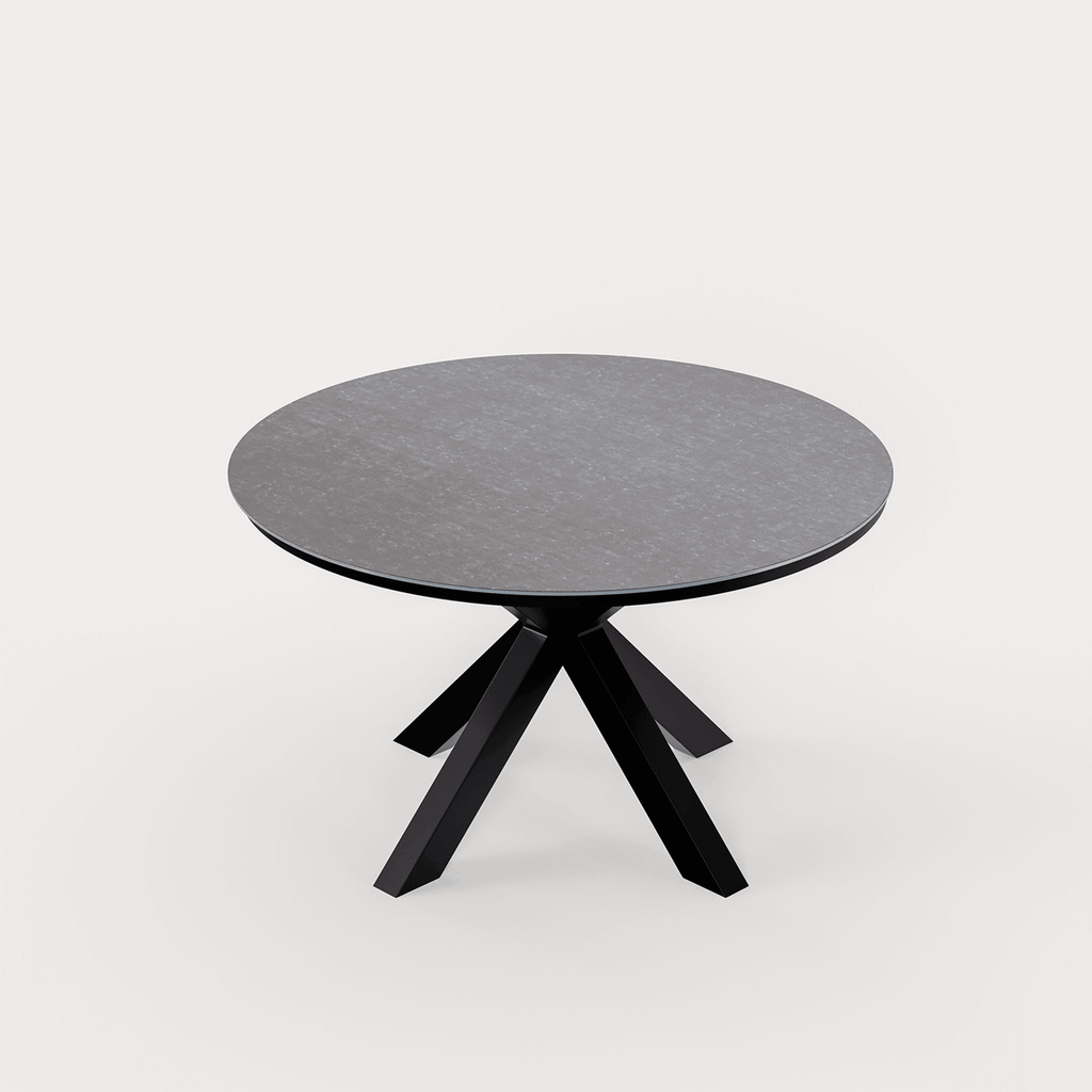 Aspen Outdoor 4 Seater Round Dining Table and Chairs - Grey