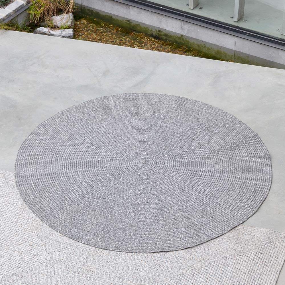 Round Outdoor Rug 250Cm Grey