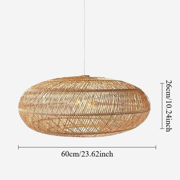 Lightsin Rustic Elegance Rattan Hanging Pendant Light