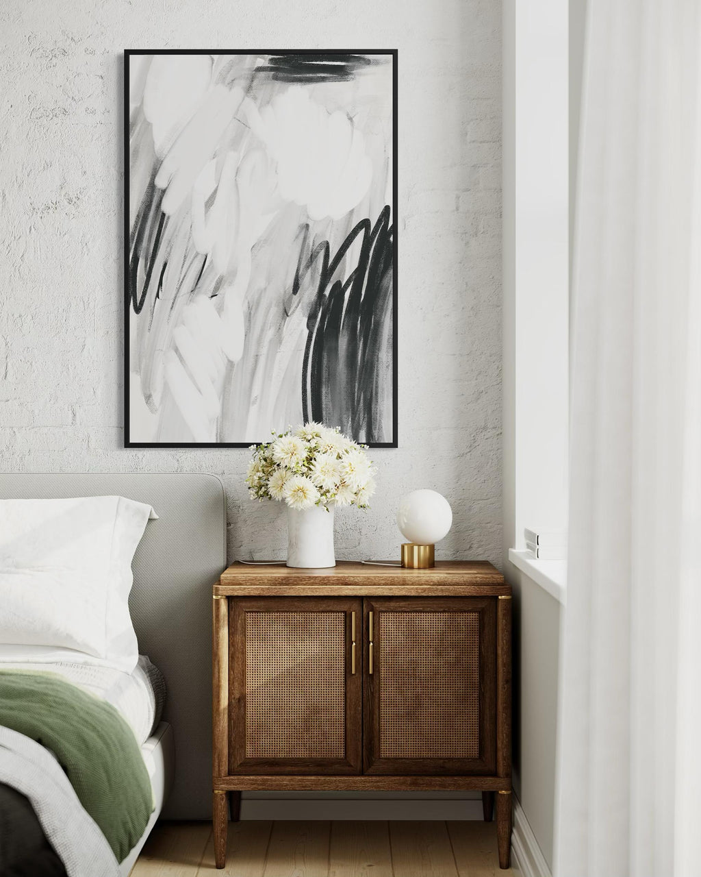 Abstract Monochrome Art Print