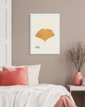 Organic Ginkgo Gold Leaf Art Print