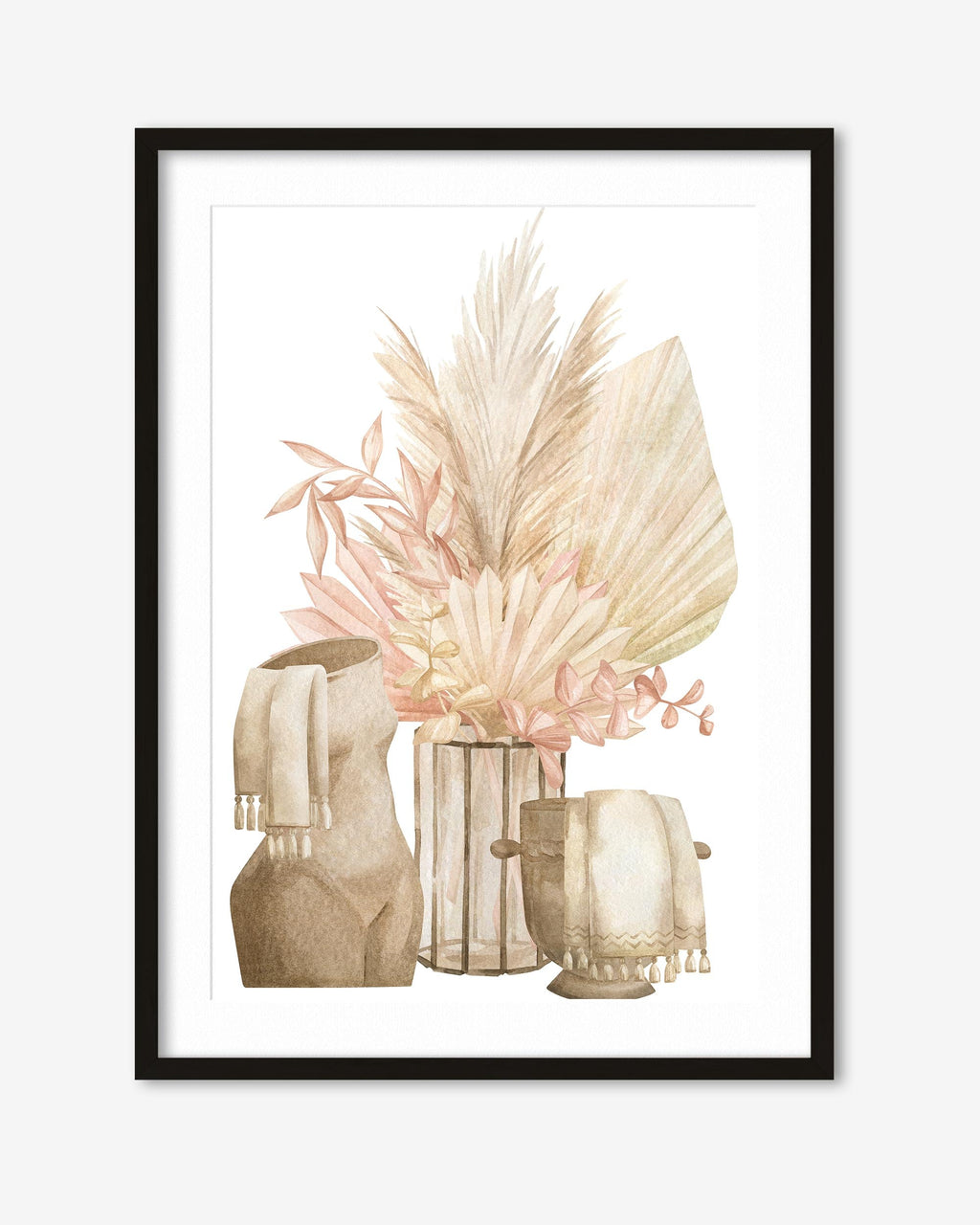 Pampas Watercolour Art Print