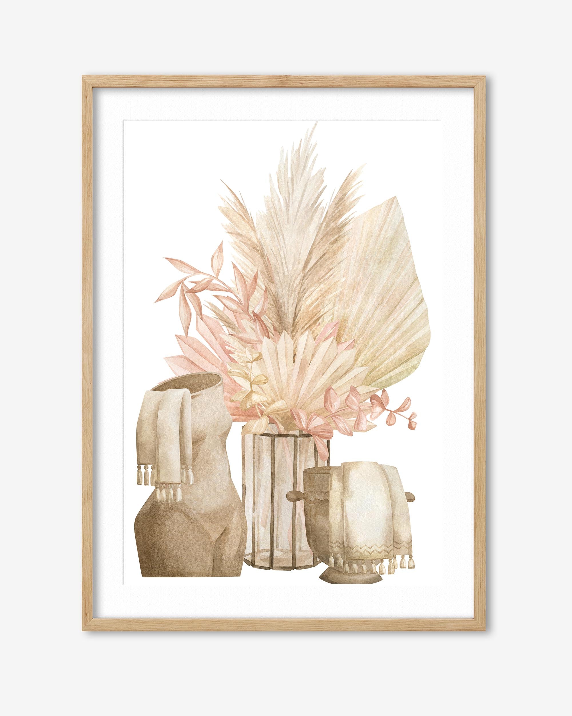 Pampas Watercolour Art Print