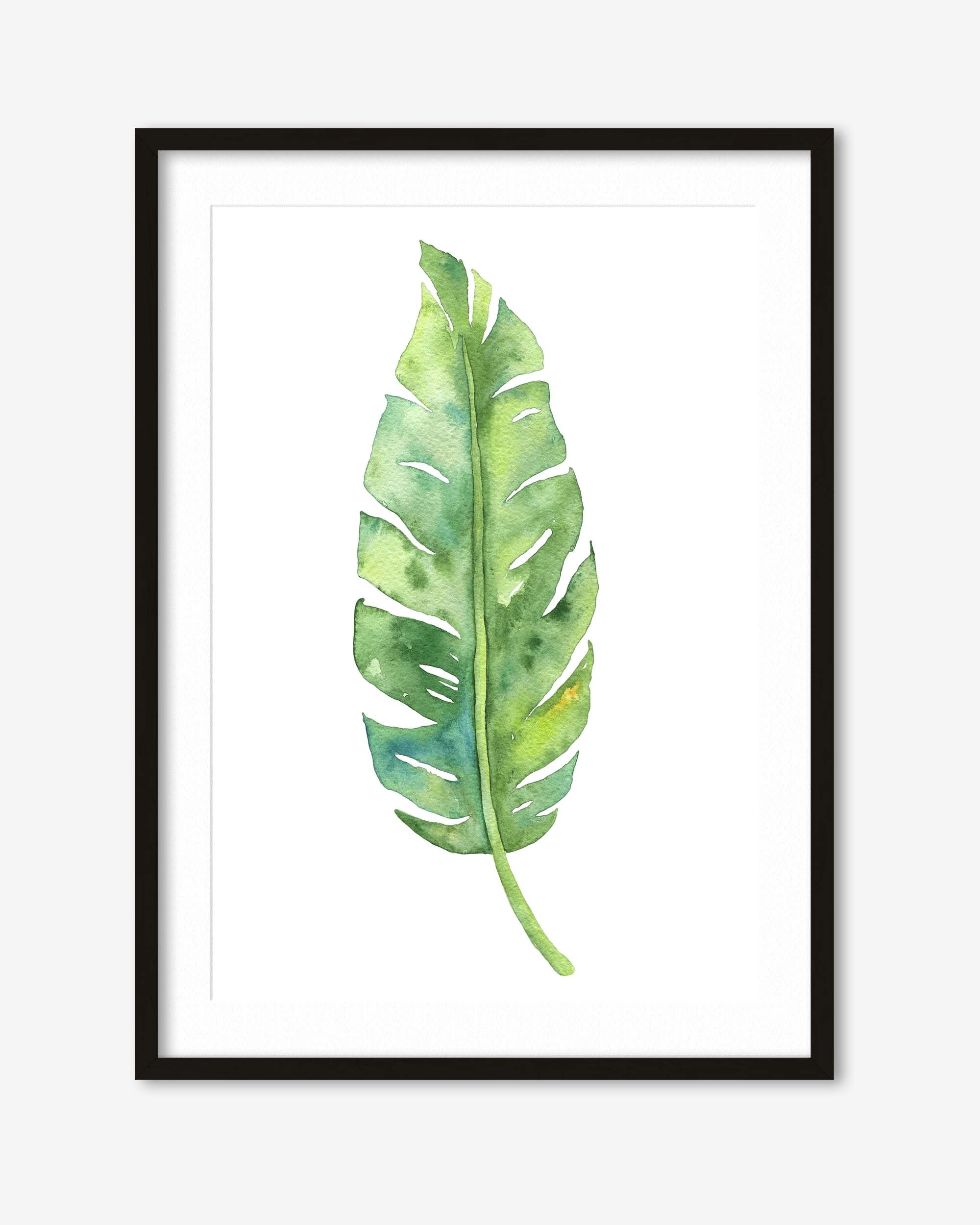 Botanical Watercolour Leaf Art Print