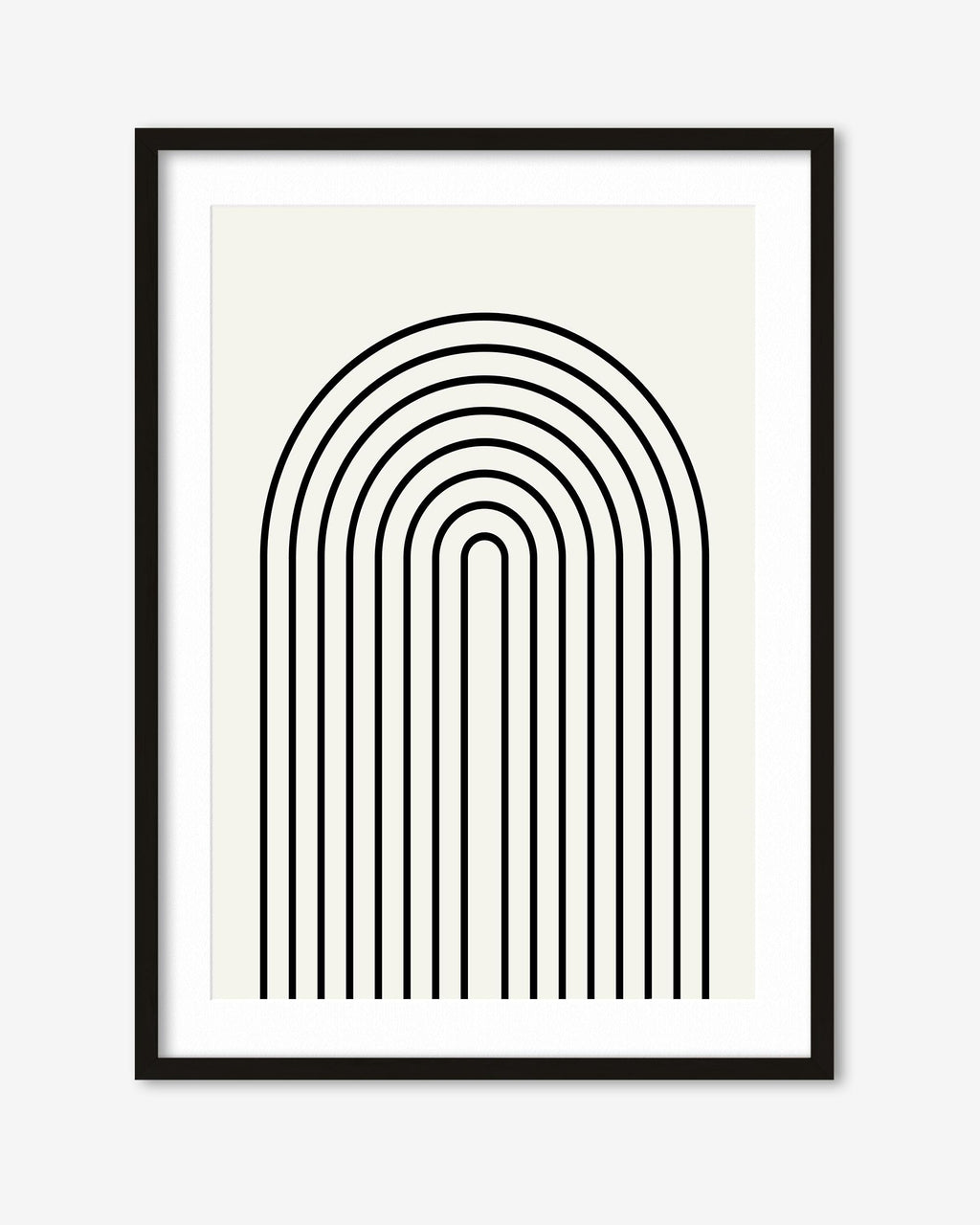 Retro Curve Art Print