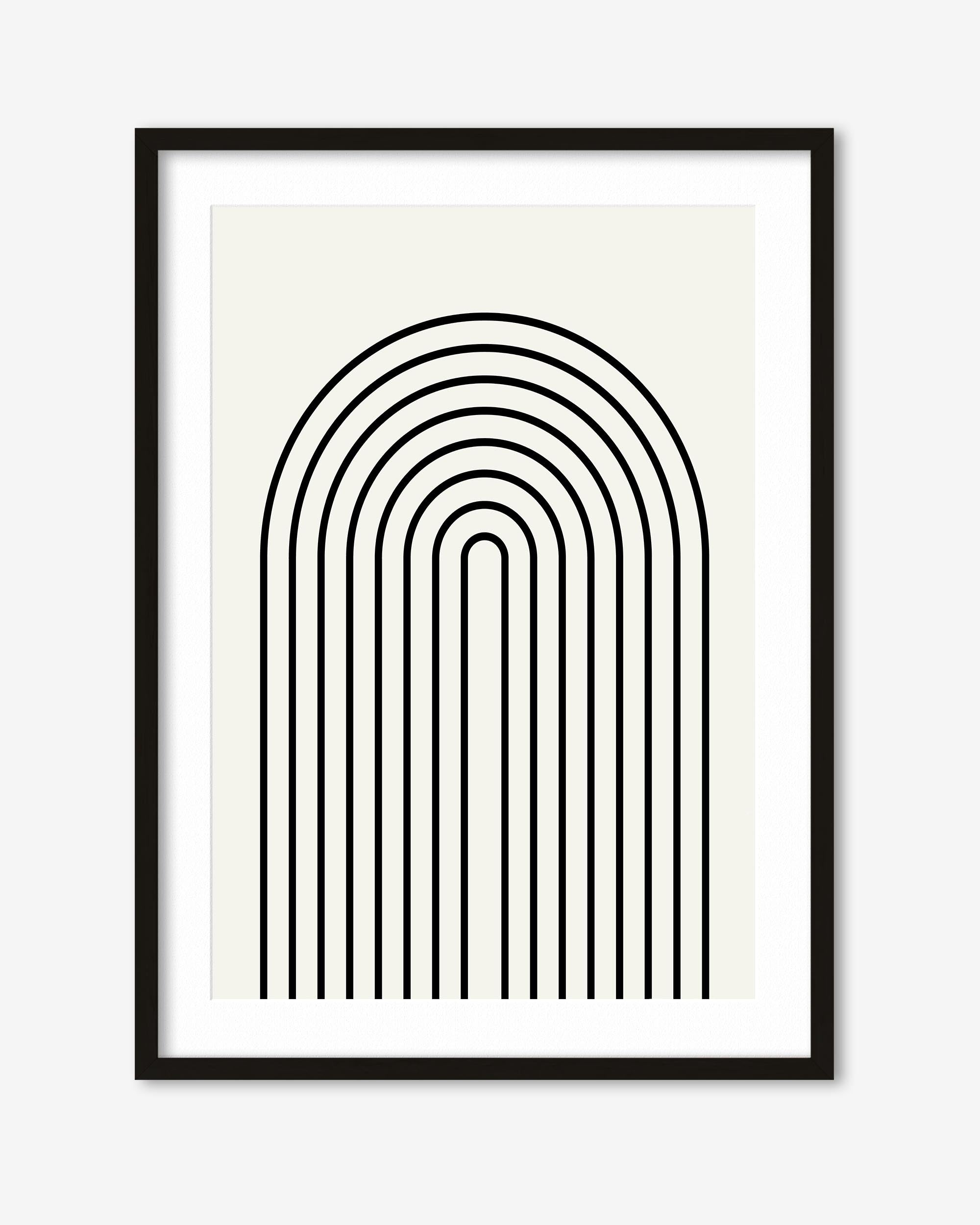 Retro Curve Art Print
