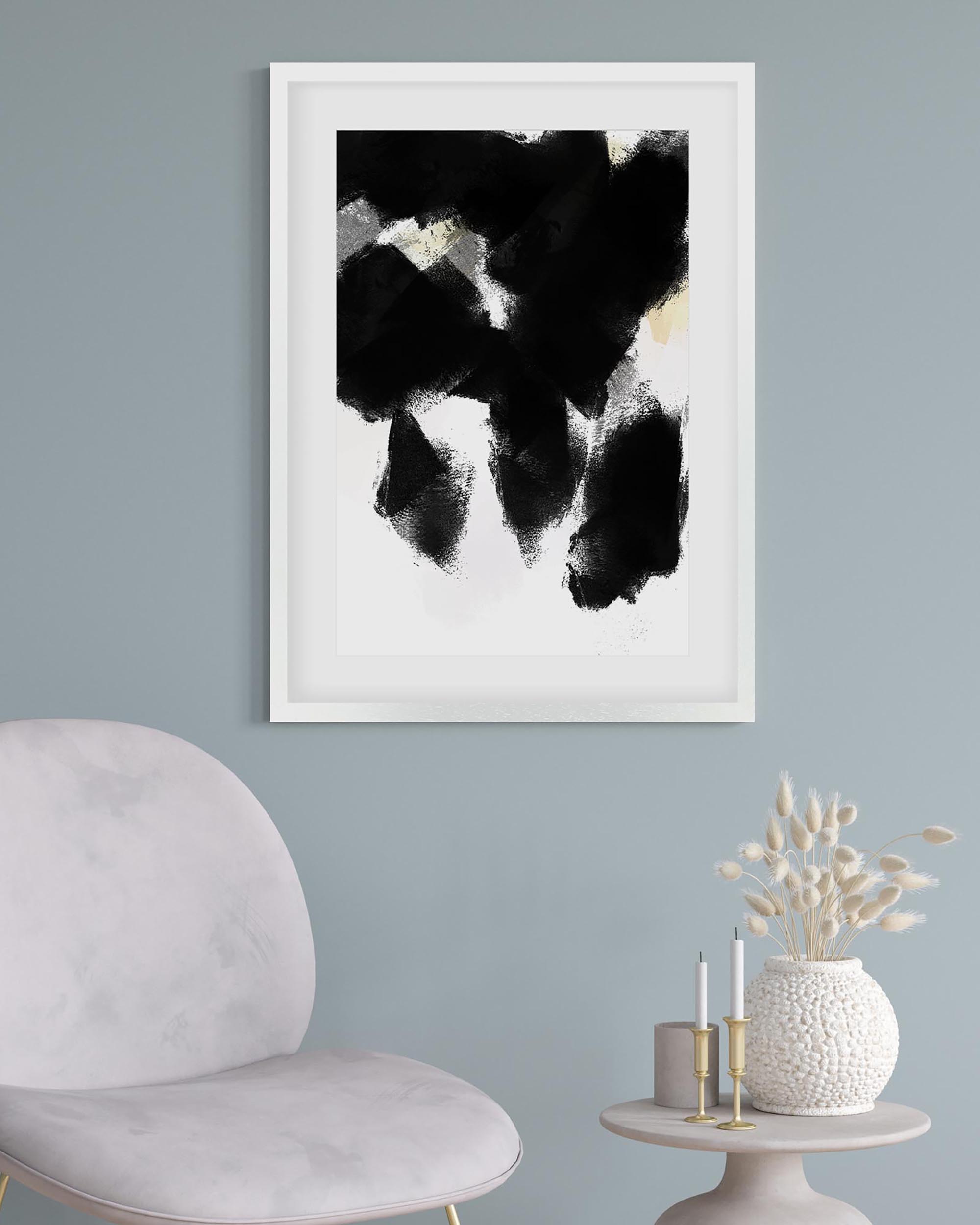Monochrome Shades Art Print