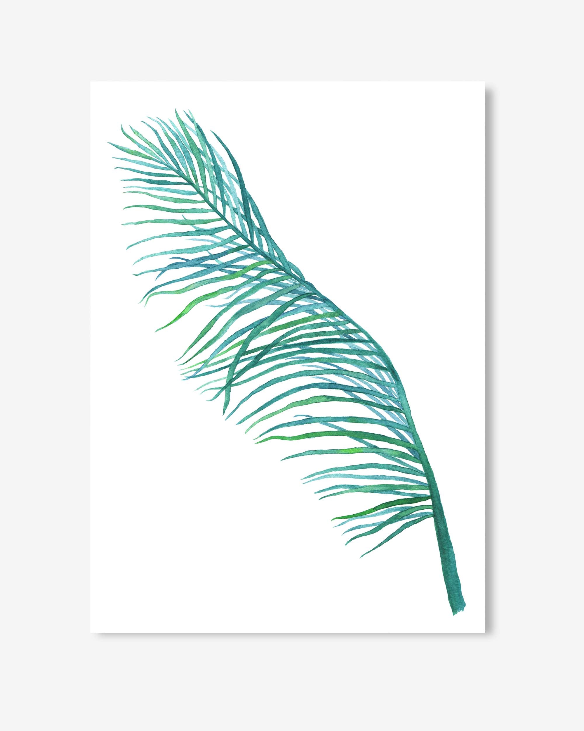 Botanics Watercolour Leaf Art Print